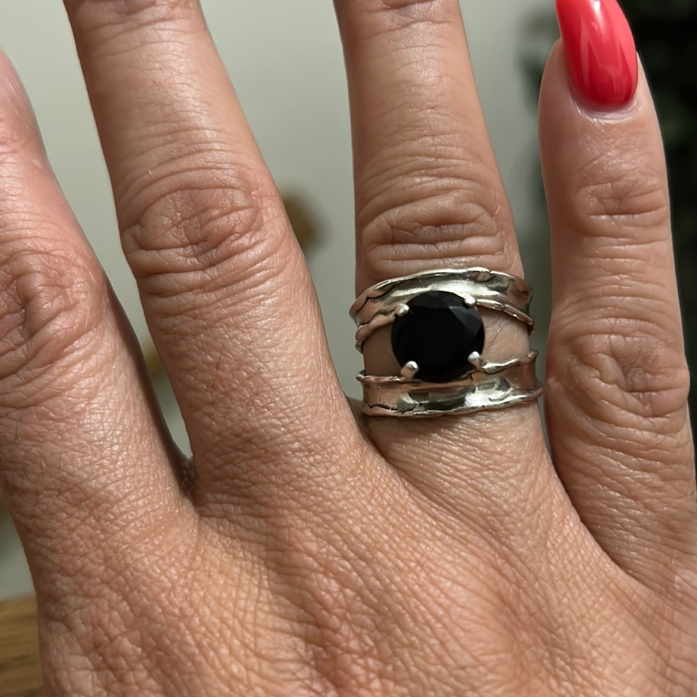 Black onyx 925 Silver Ring